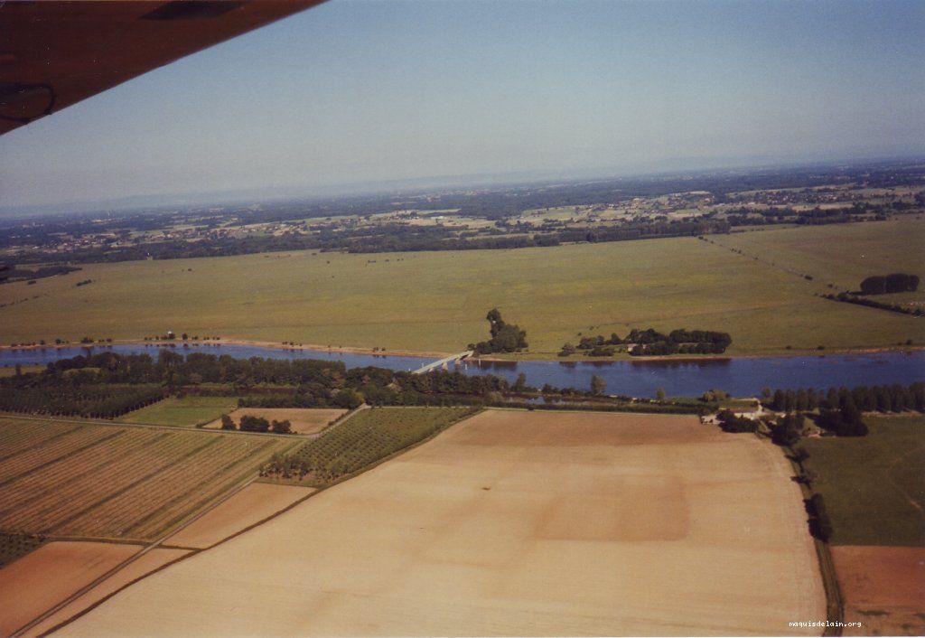 Vue aérienne du site